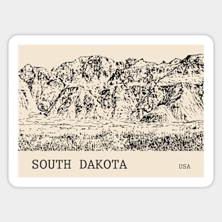 South Dakota USA Sticker